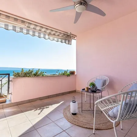 Helios Znjan - Terrace - Free Parking Szálloda Split